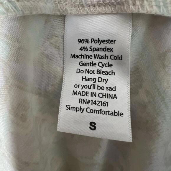 LuLaRoe Irma Tunic Top Shirt Fitted Sleeves High Low Loose Purple Gray Small NWT - Picture 9 of 10